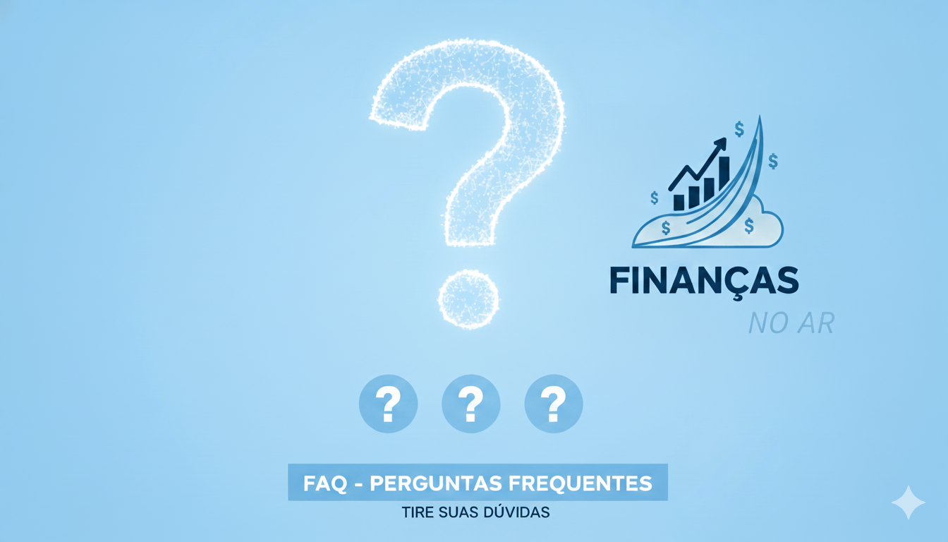Imagem de capa da seção de Perguntas Frequentes do blog Finanças no Ar