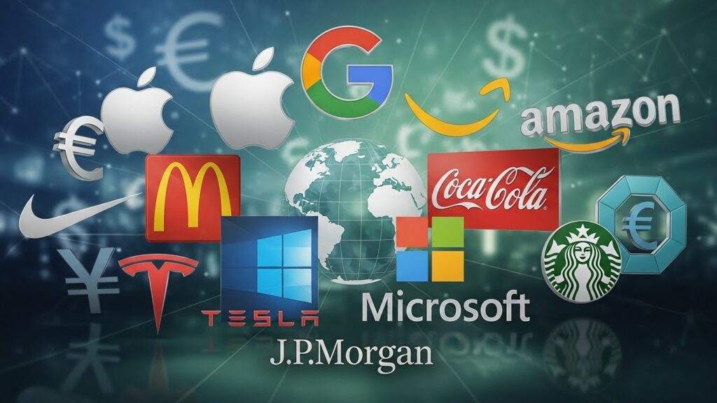 Simbolos de grandes empresas americanas (opções de investimento no exterior)